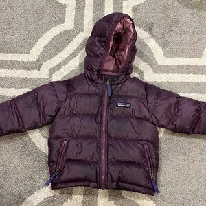 Patagonia Purple Down Coat—12-18 months